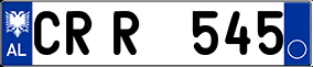 Trailer License Plate